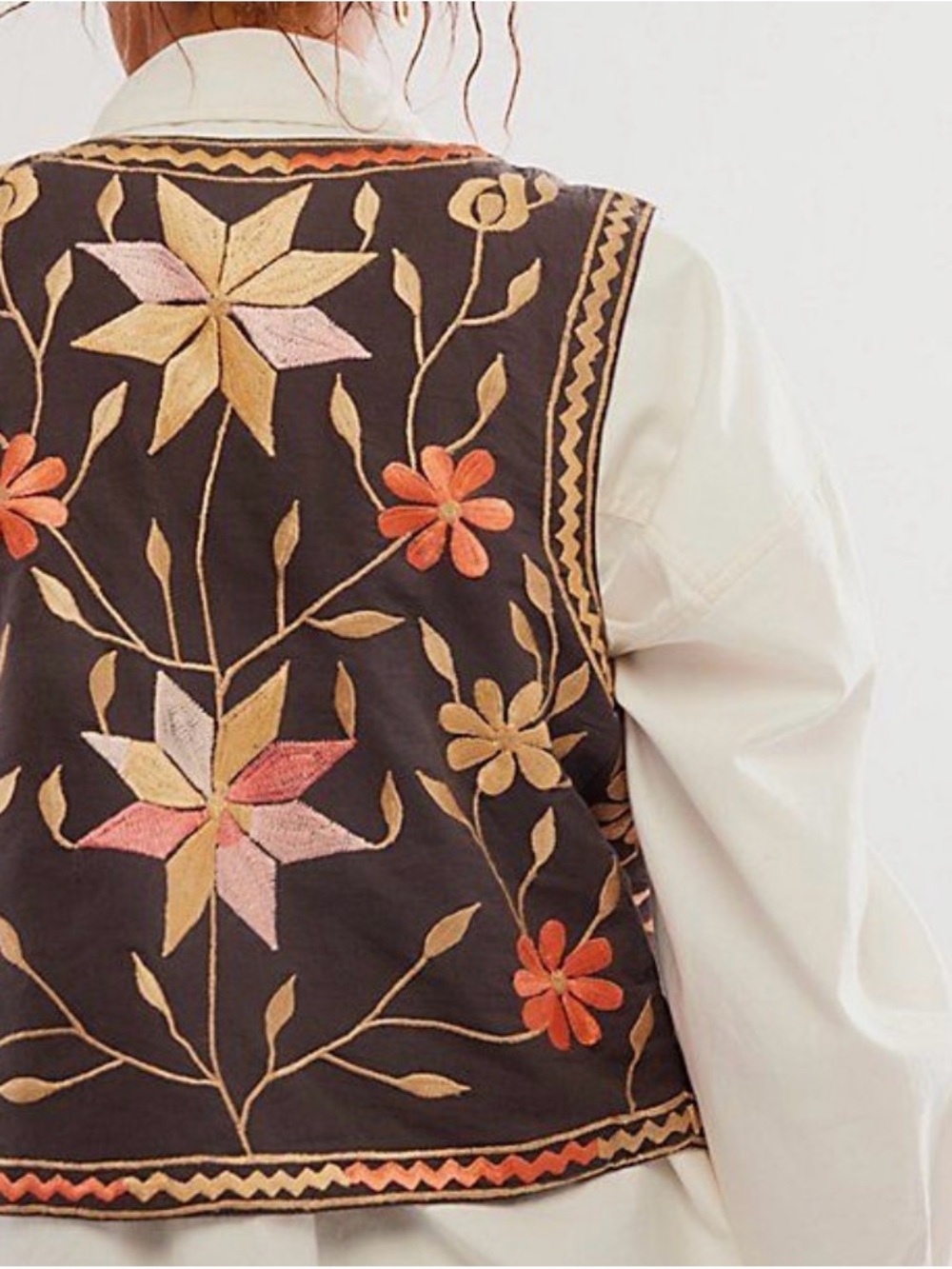 Free People Remy Embroidered Vest - Picture 3 of 9